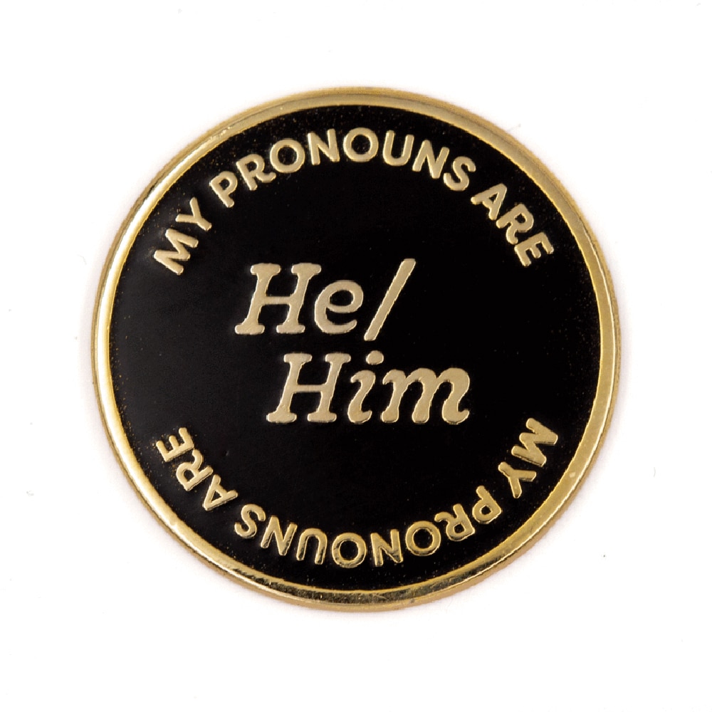 These are Things, Enamel Pin, Accessories, Women, He Him Pronouns, 506510
